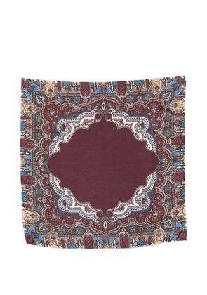 Eredi Chiarini paisley-print square scarf - Purple