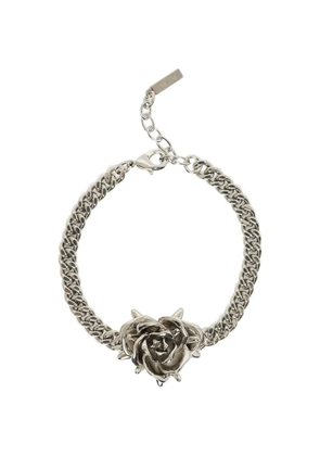 We11done spiky rose-detail bracelet - Silver