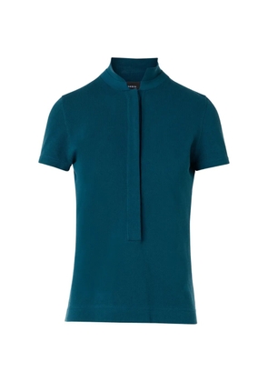 Akris piqué polo shirt - Blue