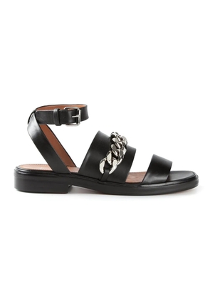 Givenchy chain trim sandals - Black