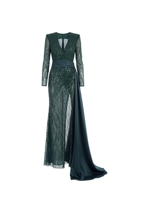 Gattinolli by Marwan sequin-embellished gown dress - Green