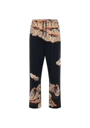 Wooyoungmi volcano-print track pants - Black