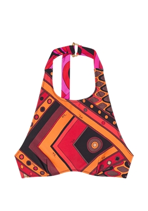 PUCCI Vivara-print coulotte bikini bottoms - Orange