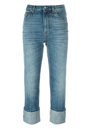 Alexander McQueen cropped jeans - Blue