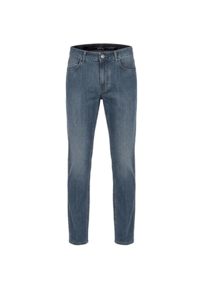 Stefano Ricci logo-patch jeans - Blue