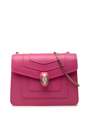 Bvlgari Pre-Owned 2010-2026 Small Leather Square Serpenti Forever Chain crossbody bag - Pink
