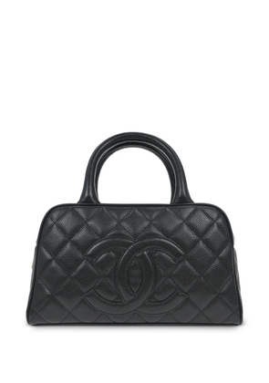 CHANEL Pre-Owned 2003 Caviar leather bowling tote bag - Black