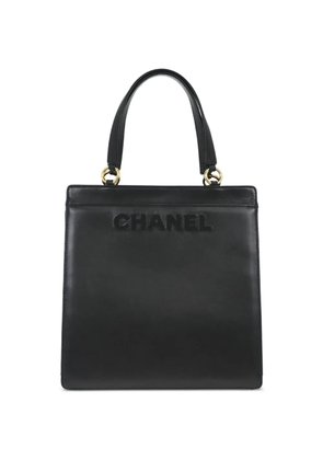 CHANEL Pre-Owned 1998 logo-embroidered tote bag - Black