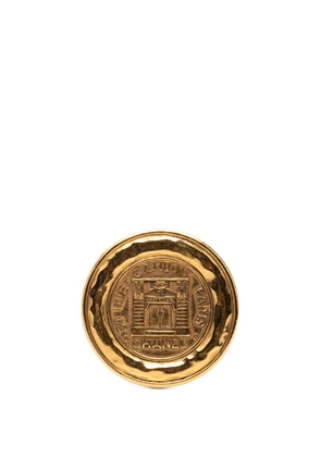 CHANEL Pre-Owned 1970-1980 Gold Plated 31 Rue Cambon Brooch costume brooch
