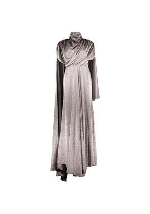 Ellery metallic gown dress - Silver