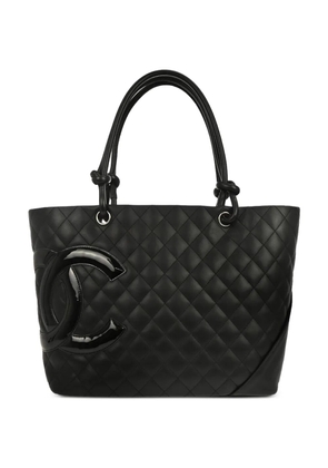 CHANEL Pre-Owned 2008 Cambon Ligne tote bag - Black