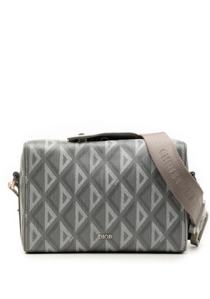 Christian Dior Pre-Owned 2023 CD Diamond Coated Canvas Lingot 22 Bag crossbody bag - Grey