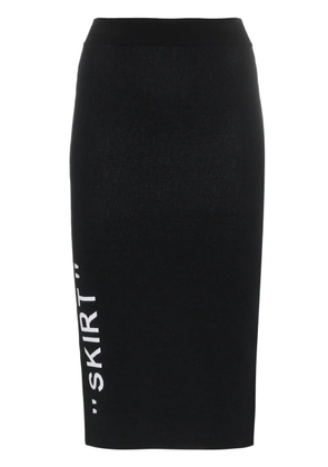 Off-White high-waisted pencil skirt - Black