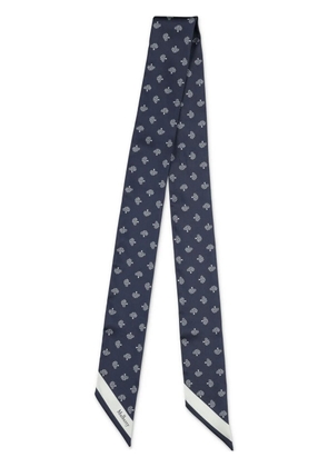 Mulberry tree-jacquard scarf - Blue