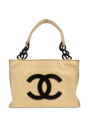 CHANEL Pre-Owned 2006 CC-logo shoulder bag - Neutrals