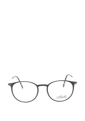 Silhouette round-frame glasses - Black