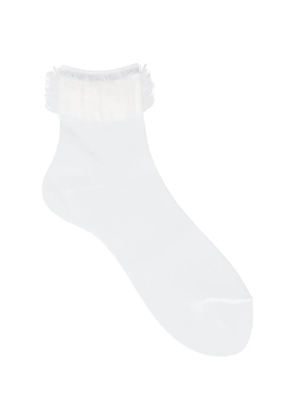 Antipast lace-trim socks - White