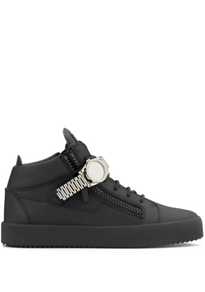 Giuseppe Zanotti watch detail sneakers - Black