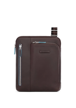 PIQUADRO Blue Square leather messenger bag - Brown