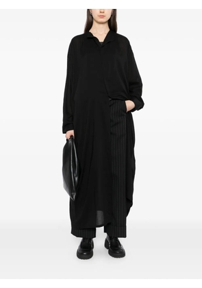 Yohji Yamamoto sheering-effect shirt - Black