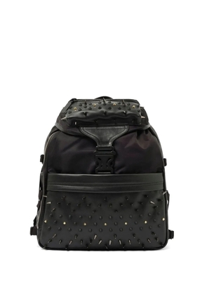 Alexander McQueen spike-embellished buckle-fastening backpack - Black
