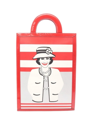 CHANEL Pre-Owned 2000-2002 CC Patent Coco Pop tote bag - Red