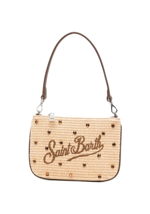 MC2 Saint Barth mini Parisienne crystal-embellished tote bag - Neutrals