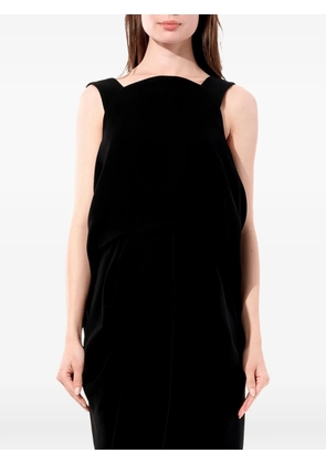 Balenciaga open-back draped dress - Black