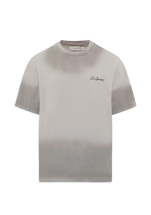 Feng Chen Wang spray-painted logo T-shirt - Grey