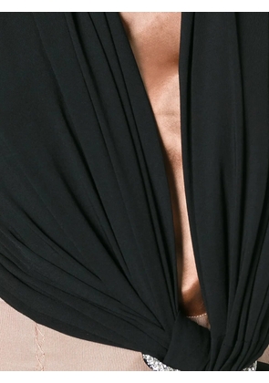 Lanvin draped evening gown - Black