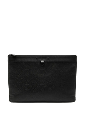 Louis Vuitton Pre-Owned 2019 Monogram Shadow Discovery Pochette clutch bag - Black