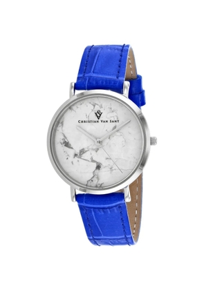 CHRISTIAN VAN SANT Lotus 34mm watch - White