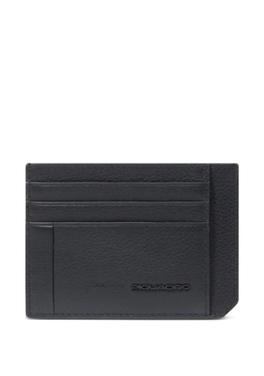 PIQUADRO grained leather card holder - Black