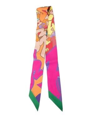 Hermès Pre-Owned 2011 Graff Graffiti Silk Twilly Scarf scarves - Pink