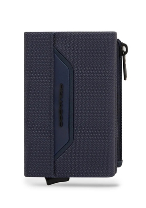 PIQUADRO logo-plaque wallet - Blue