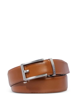 PIQUADRO adjustable leather belt - Brown