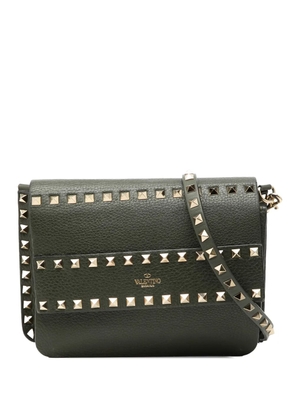 Valentino Garavani Pre-Owned 2018-2026 Grained Calfskin Rockstud Side Slip crossbody bag - Green