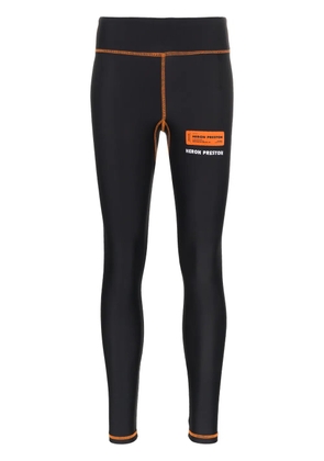 Heron Preston high waist contrast stitch leggings - Black