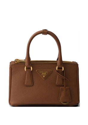 Prada Prada Galleria mini Saffiano-leather bag - Brown
