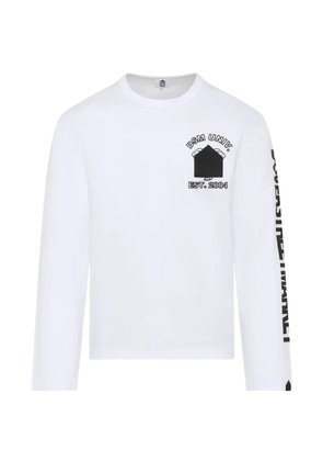 Dover Street Market logo-print long-sleeve T-shirt - White