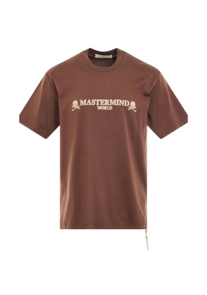 Mastermind Japan Brilliant logo-print T-shirt - Brown