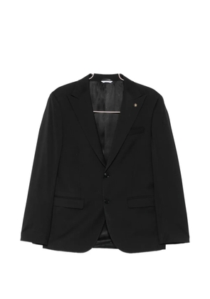 Manuel Ritz single-breasted peak-lapels suit - Black