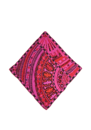 PUCCI Soleil-print wool and silk pashmina - Pink