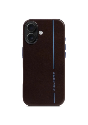 PIQUADRO iPhone 17 MagSafe leather phone cover - Brown