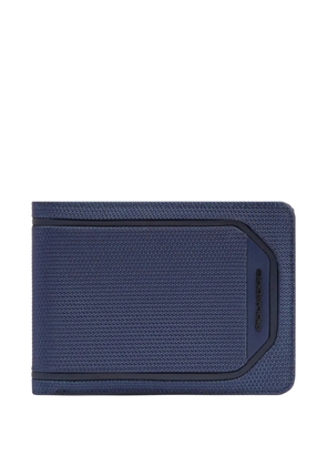 PIQUADRO logo-lettering bi-fold wallet - Blue