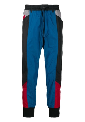 Y-3 colourblock tapered track pants - Black
