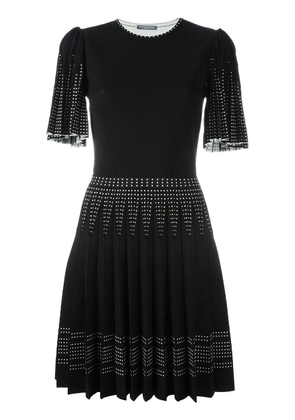 Alexander McQueen pleated knit dress - Black