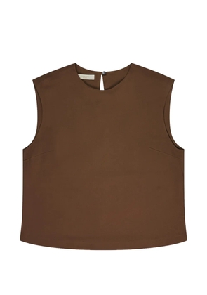 Glanshirt sleeveless blouse - Brown