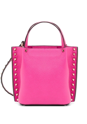 Valentino Garavani small Rockstud grainy calfskin shopper - Pink