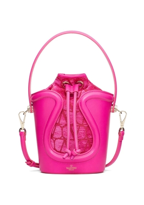 Valentino Garavani Le Cinquieme Toile Iconographe bucket bag - Pink